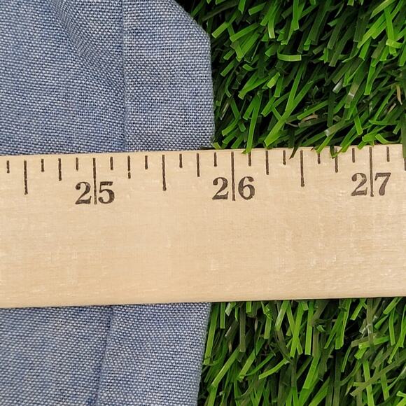 Vintage Dickies Work Button Shirt XL 26x31 Baggy Chambray - Picture 10 of 11